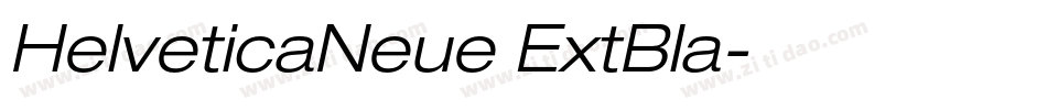 HelveticaNeue ExtBla字体转换